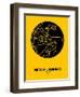 Rio de Janeiro Street Map Yellow-NaxArt-Framed Art Print