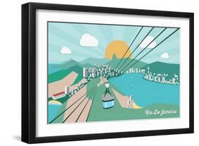 Rio De Janeiro - Vector Illustration-Petrovic Igor-Framed Art Print