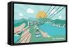 Rio De Janeiro - Vector Illustration-Petrovic Igor-Framed Stretched Canvas