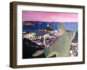 Rio De Janeiro With Christ The Redeemer II-Markus Bleichner-Framed Art Print