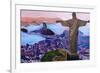 Rio de Janeiro with Christ the Redeemer-Martina Bleichner-Framed Art Print