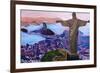 Rio de Janeiro with Christ the Redeemer-Martina Bleichner-Framed Art Print