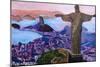 Rio de Janeiro with Christ the Redeemer-Martina Bleichner-Mounted Premium Giclee Print