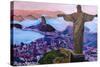 Rio de Janeiro with Christ the Redeemer-Martina Bleichner-Stretched Canvas