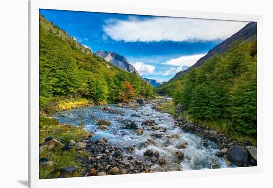 Rio del Frances, Valle Frances (Valle del Frances), Torres del Paine National Park-Jan Miracky-Framed Photographic Print