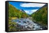 Rio del Frances, Valle Frances (Valle del Frances), Torres del Paine National Park-Jan Miracky-Framed Stretched Canvas