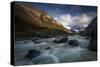 Rio Fitz Roy River, Mount Fitz Roy and Cerro Torre, Argentina-Ed Rhodes-Stretched Canvas