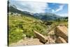 Rio Gallego and the Tena Valley beyond, below Formigal ski resort, Formigal, Sallent de Gallego, Hu-Robert Francis-Stretched Canvas