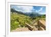 Rio Gallego and the Tena Valley beyond, below Formigal ski resort, Formigal, Sallent de Gallego, Hu-Robert Francis-Framed Photographic Print