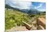 Rio Gallego and the Tena Valley beyond, below Formigal ski resort, Formigal, Sallent de Gallego, Hu-Robert Francis-Mounted Photographic Print