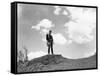 RIO GRANDE, 1950 directed by JOHN FORD John Wayne (b/w photo)-null-Framed Stretched Canvas