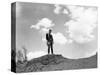 RIO GRANDE, 1950 directed by JOHN FORD John Wayne (b/w photo)-null-Stretched Canvas