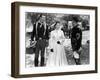 RIO GRANDE, 1950 directed by JOHN FORD John Wayne, Maureen O'Hara and Victor McLaglen (b/w photo)-null-Framed Photo