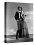 Rio Grande by JohnFord with John Wayne and Maureen O'Hara, 1950 (b/w photo)-null-Stretched Canvas