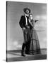 Rio Grande by JohnFord with John Wayne and Maureen O'Hara, 1950 (b/w photo)-null-Stretched Canvas