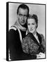 Rio Grande by JohnFord with John Wayne and Maureen O'Hara, 1950 (b/w photo)-null-Framed Stretched Canvas