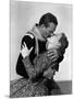 Rio Grande by JohnFord with John Wayne and Maureen O'Hara, 1950 (b/w photo)-null-Mounted Photo