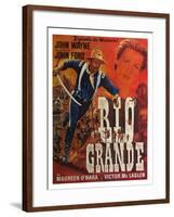 Rio Grande, French Movie Poster, 1950-null-Framed Art Print