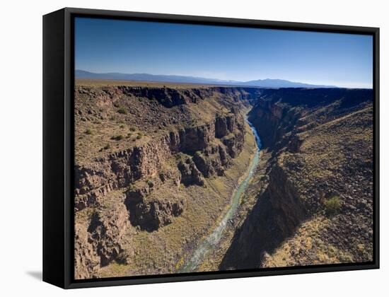 Rio Grande Gorge Bridge Near Taos, New Mexico, United States of America, North America-Alan Copson-Framed Stretched Canvas
