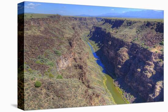 Rio Grande Gorge, Taken from Rio Grande Gorge Bridge, Near Taos, New Mexico, U.S.A.-Richard Maschmeyer-Stretched Canvas