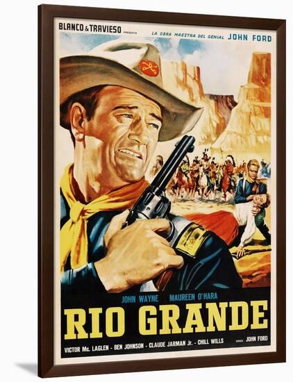 Rio Grande, John Wayne, 1950-null-Framed Art Print