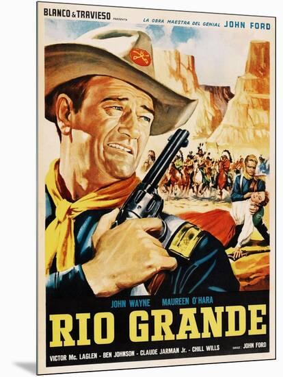 Rio Grande, John Wayne, 1950-null-Mounted Art Print