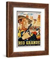 Rio Grande, John Wayne, 1950-null-Framed Art Print