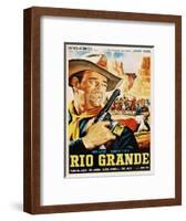 Rio Grande, John Wayne, 1950-null-Framed Art Print