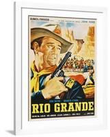 Rio Grande, Mexican Movie Poster, 1950-null-Framed Art Print