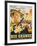 Rio Grande, Mexican Movie Poster, 1950-null-Framed Art Print