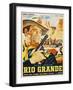 Rio Grande, Mexican Movie Poster, 1950-null-Framed Art Print