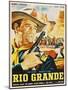 Rio Grande, Mexican Movie Poster, 1950-null-Mounted Art Print