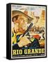 Rio Grande, Mexican Movie Poster, 1950-null-Framed Stretched Canvas