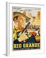 Rio Grande, Mexican Movie Poster, 1950-null-Framed Art Print