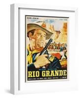 Rio Grande, Mexican Movie Poster, 1950-null-Framed Art Print