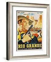 Rio Grande, Mexican Movie Poster, 1950-null-Framed Art Print