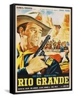 Rio Grande, Mexican Movie Poster, 1950-null-Framed Stretched Canvas
