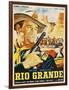 Rio Grande, Mexican Movie Poster, 1950-null-Framed Art Print