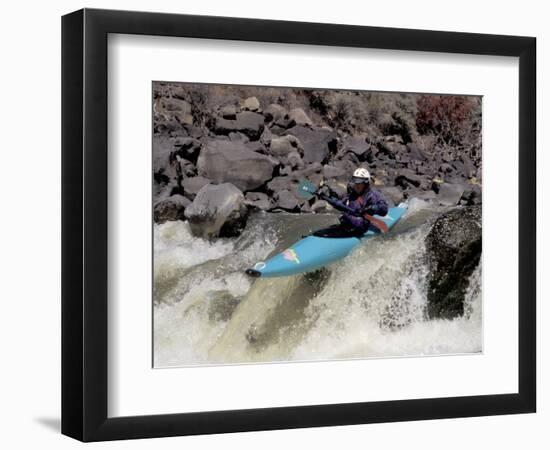 Rio Grande River Kayaking, New Mexico, USA-Lee Kopfler-Framed Photographic Print