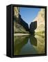 Rio Grande River, Santa Elena Canyon, Big Bend National Park, Texas, USA-Ethel Davies-Framed Stretched Canvas