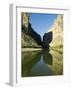 Rio Grande River, Santa Elena Canyon, Big Bend National Park, Texas, USA-Ethel Davies-Framed Photographic Print