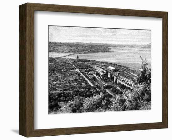 Rio Laja and the Biobio Confluence, Chile, 1895-null-Framed Giclee Print