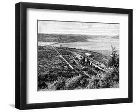 Rio Laja and the Biobio Confluence, Chile, 1895-null-Framed Giclee Print