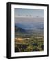 Rio Negro Province, Lake District, Rio Azul River Valley from Cabeza Del Indio, Argentina-Walter Bibikow-Framed Photographic Print