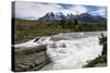 Rio Paine Waterfalls in the Torres Del Paine National Park, Patagonia, Chile, South America-Michael Runkel-Stretched Canvas
