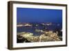 Rio's Skyline at Night From Sugar Loaf Mountain-Alex Saberi-Framed Photographic Print