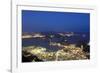 Rio's Skyline at Night From Sugar Loaf Mountain-Alex Saberi-Framed Photographic Print