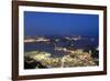 Rio's Skyline at Night From Sugar Loaf Mountain-Alex Saberi-Framed Photographic Print