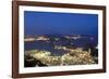 Rio's Skyline at Night From Sugar Loaf Mountain-Alex Saberi-Framed Photographic Print