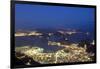 Rio's Skyline at Night From Sugar Loaf Mountain-Alex Saberi-Framed Photographic Print